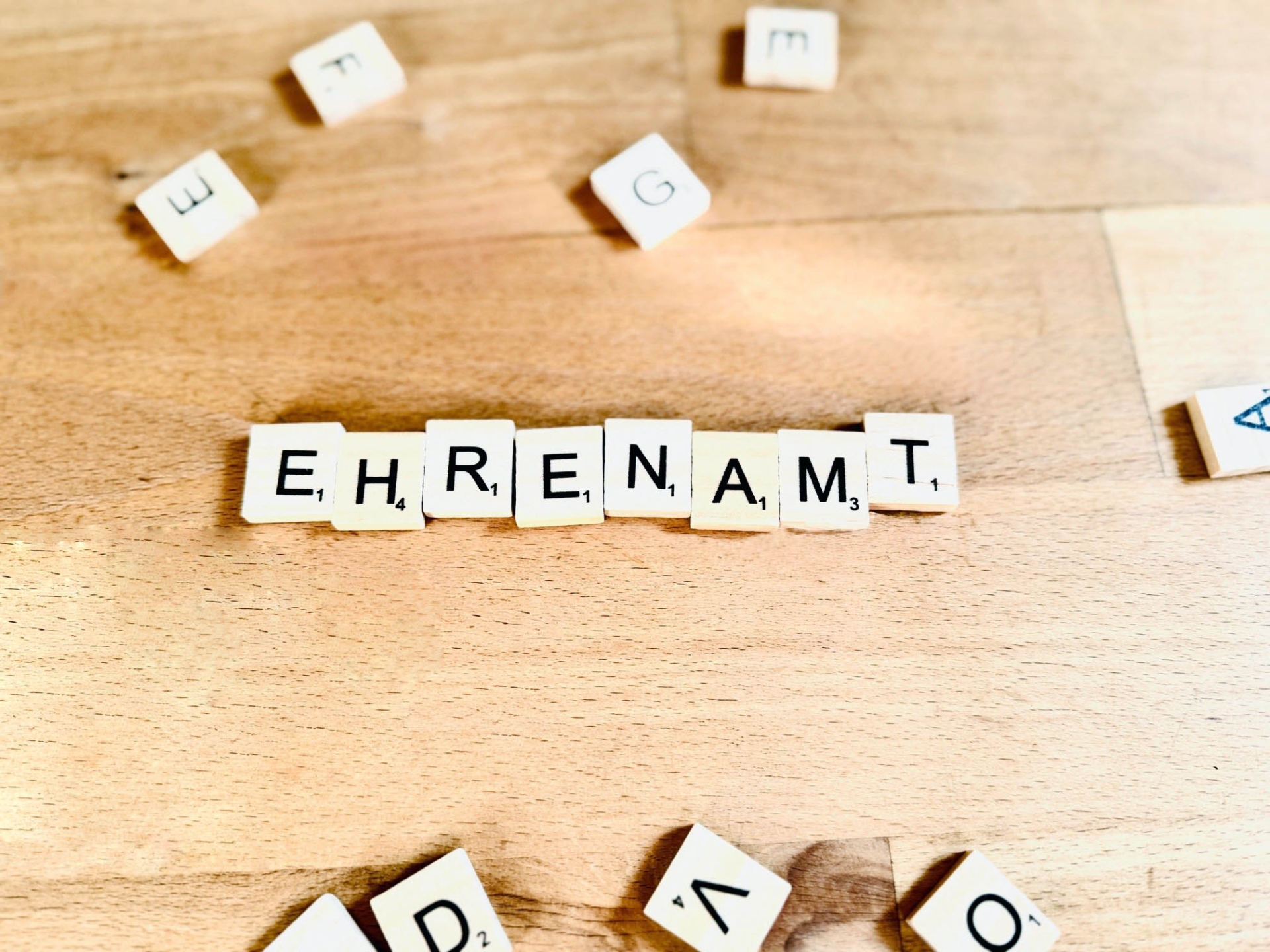 Schriftzug "Ehrenamt" Schriftzug "Ehrenamt"