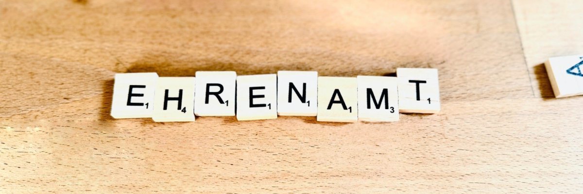 Schriftzug "Ehrenamt" Ehrenamt