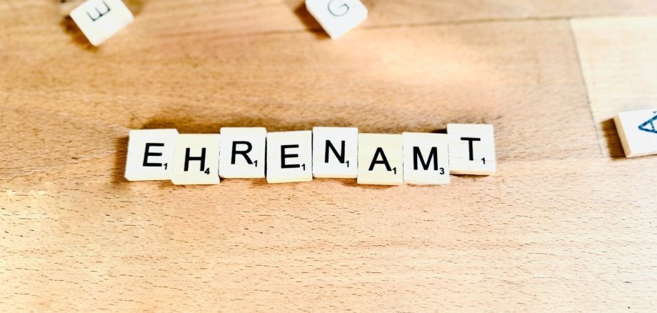 Schriftzug "Ehrenamt"