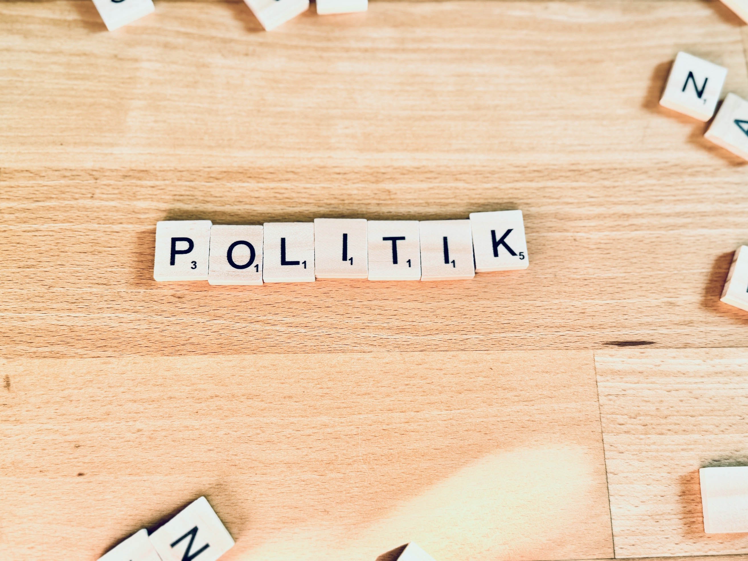 Schriftzug "Politik"