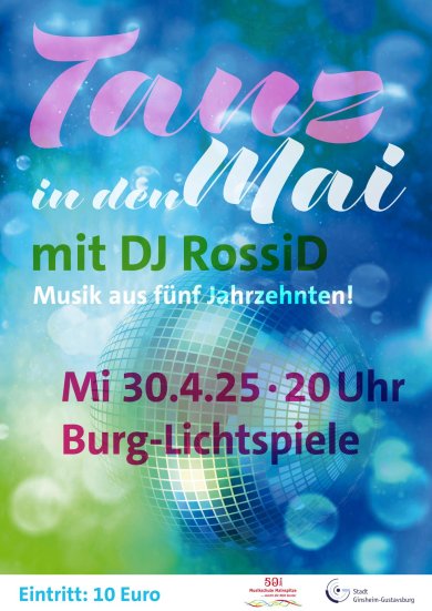Plakat: Tanz in den Mai mit DJ RossiD