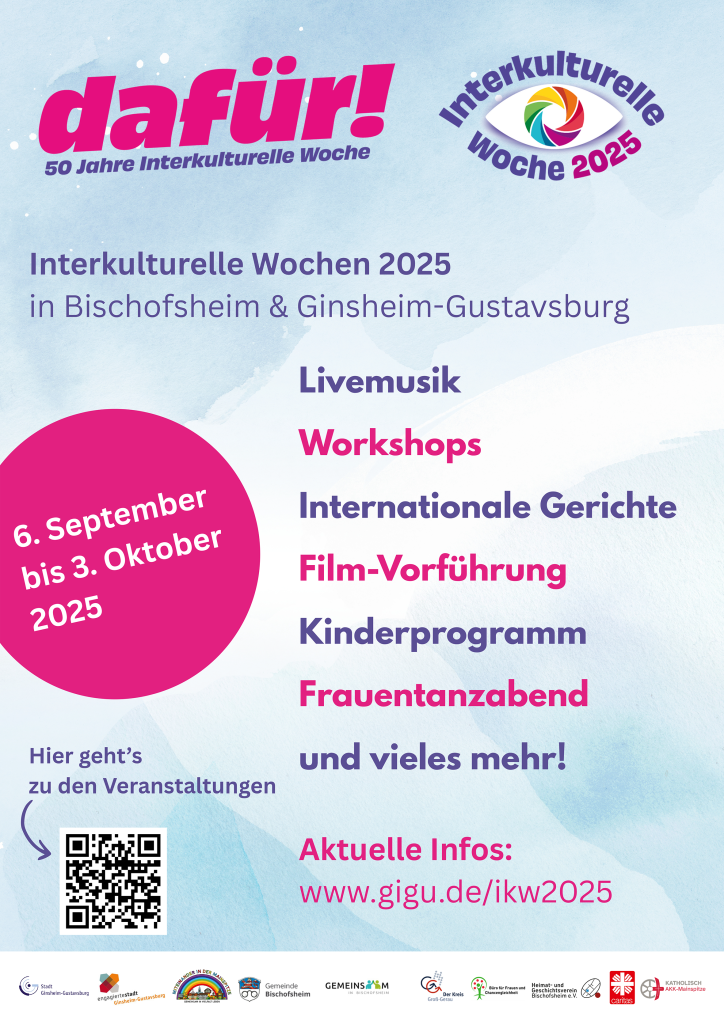 Plakat Interkulturelle Wochen 2025