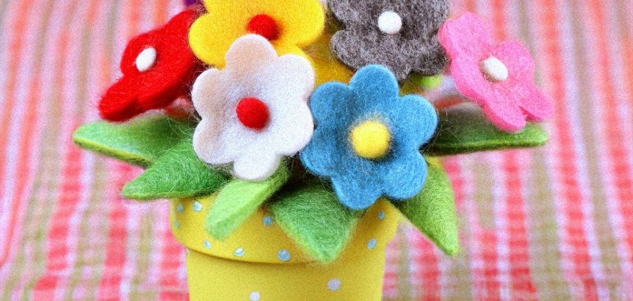 gefilzte Blumen geflizte Blumen