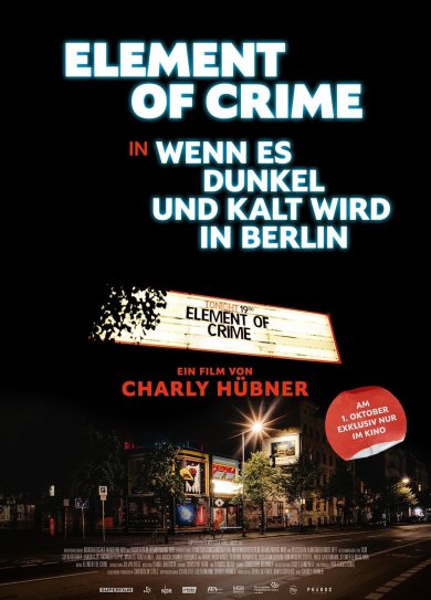 Filmplakat: Element of Crime - Wenn es dunkel und kalt wird in Berlin Filmplakat: Element of Crime
