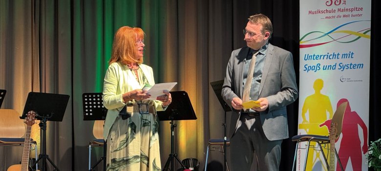 Feier "50 Jahre Musikschule Mainspitze" Moderatorenteam