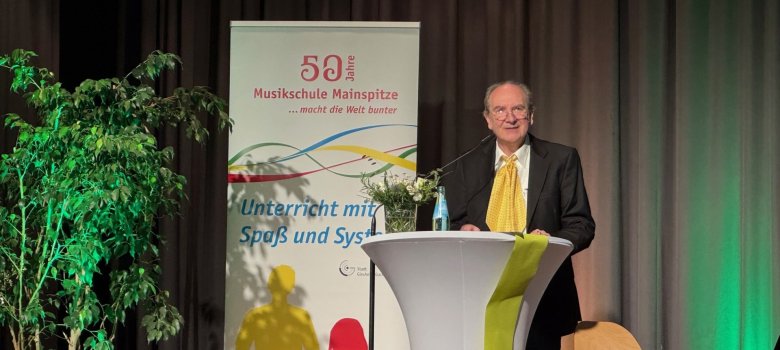 Feier "50 Jahre Musikschule Mainspitze" Dr. Hans-Joachim Rieß