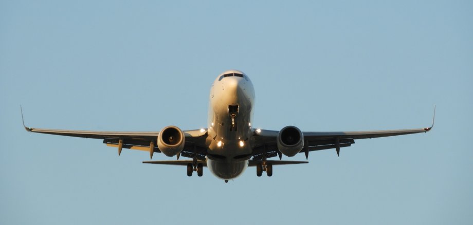 Anflug eines Flugzeuges