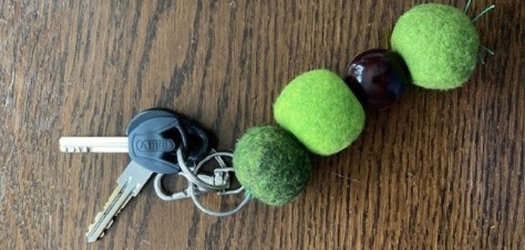 gefilzter Schlüsselanhänger gefilzter Schlüsselanhänger