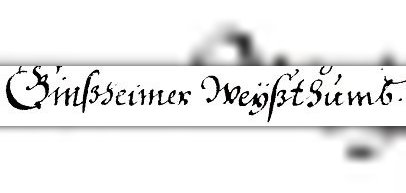 Schrift Ginsheimer Weistum Schrift Ginsheimer Weistum