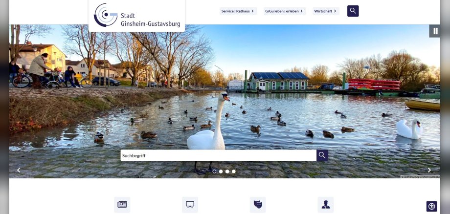 Screenshot der Startseite www.gigu.de