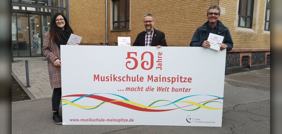Banner: 50 Jahre Musikschule Mainspitze