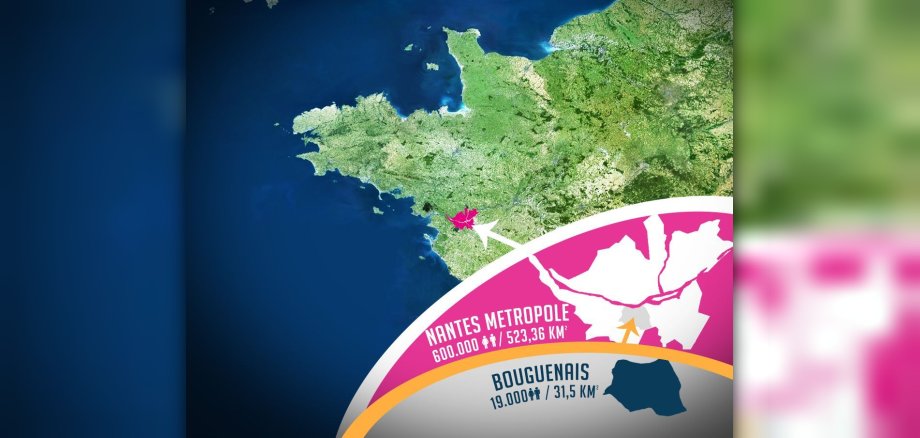 Landkarte Bouguenais
