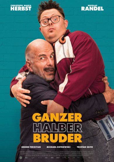 Filmplakat: Ganzer halber Bruder Filmplakat: Ganzer halber Bruder