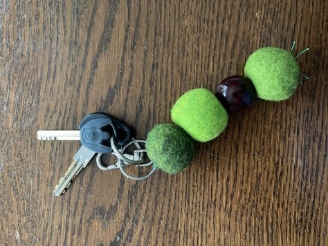 gefilzter Schlüsselanhänger