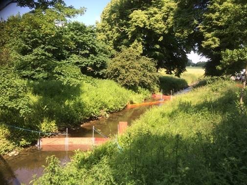 Beispiel einer Gewässersperre