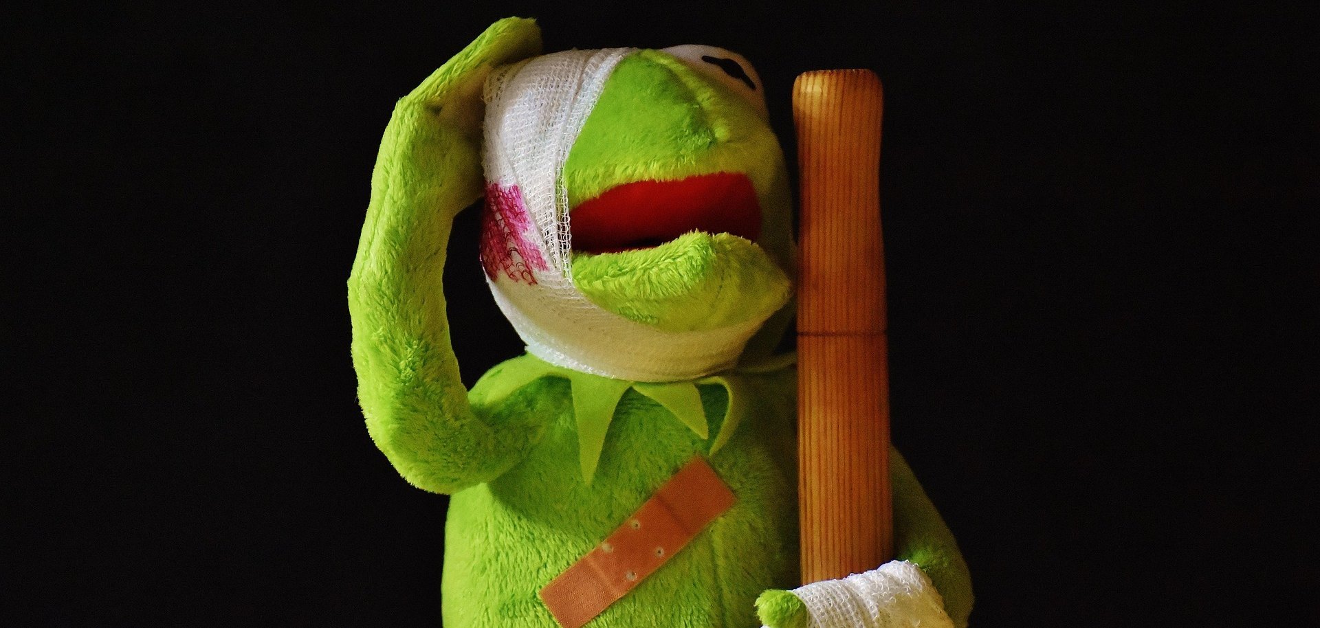 Verletztes Stofftier