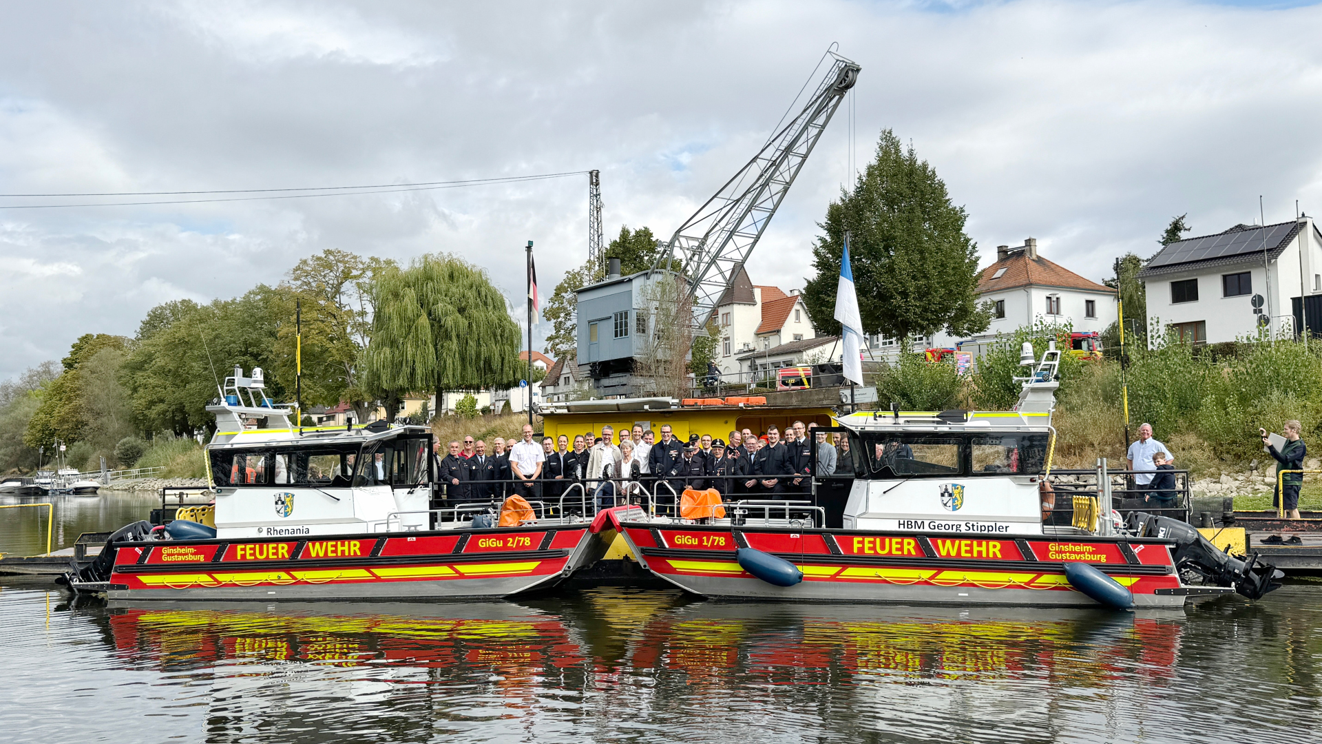 Taufe der Mehrzweckboote der Feuerwehr