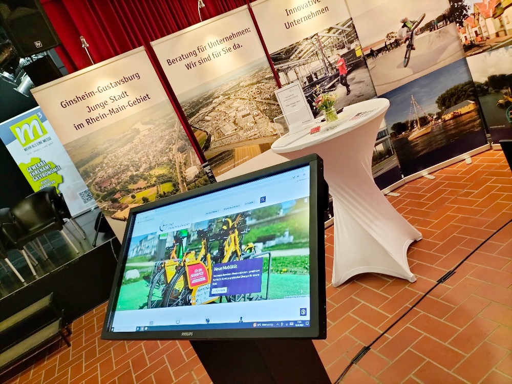 Stand der Stadtverwaltung auf der Messe m³