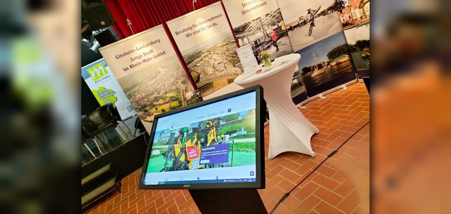 Stand der Stadtverwaltung auf der Messe m³