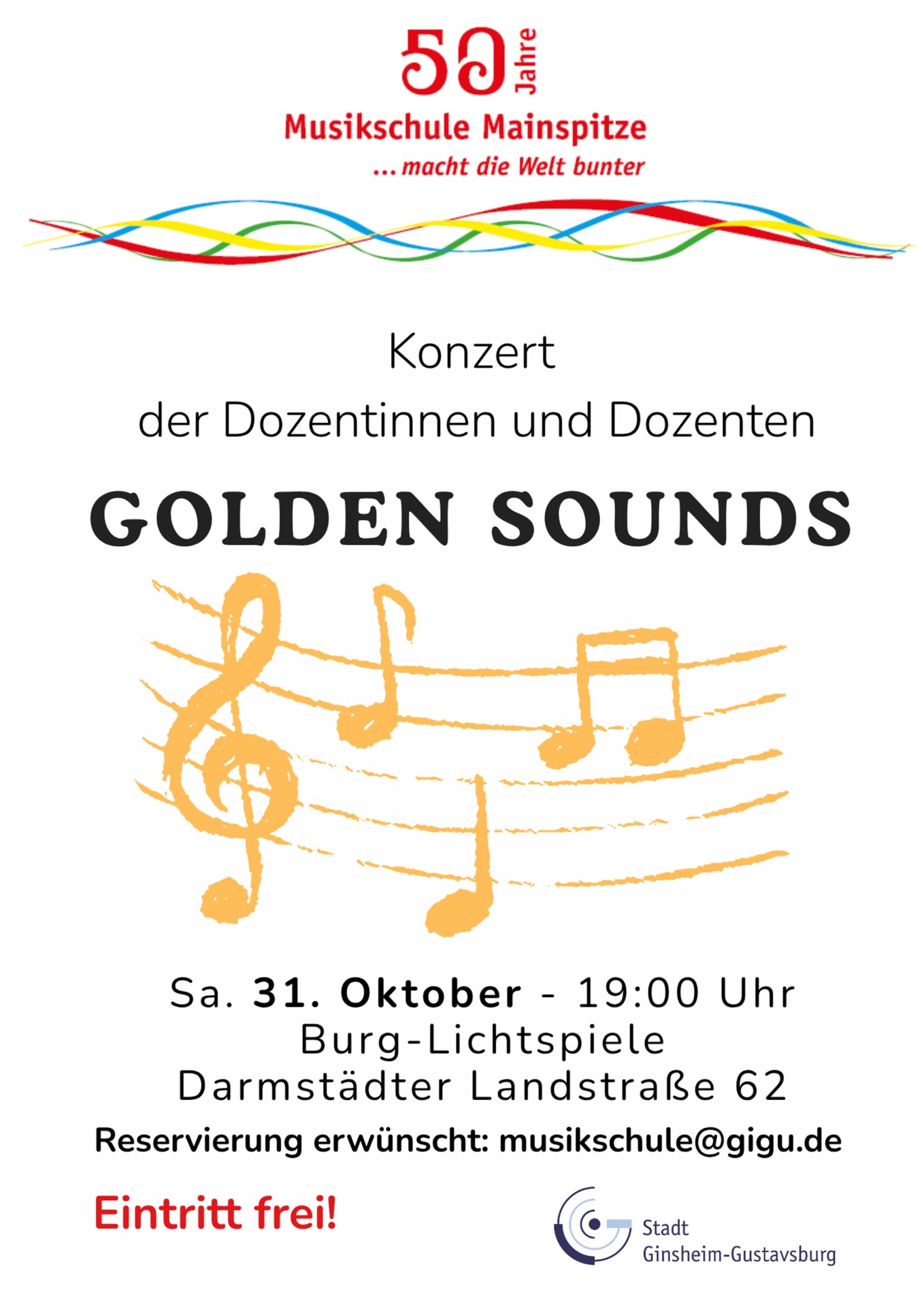 Konzertflyer "Golden Sounds" Konzertflyer "Golden Sounds"