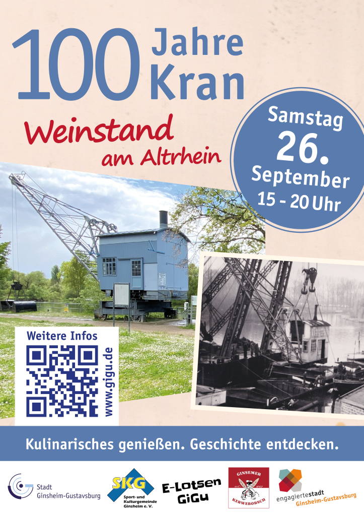 Plakat: 100 Jahre Kran Plakat: 100 Jahre Kran