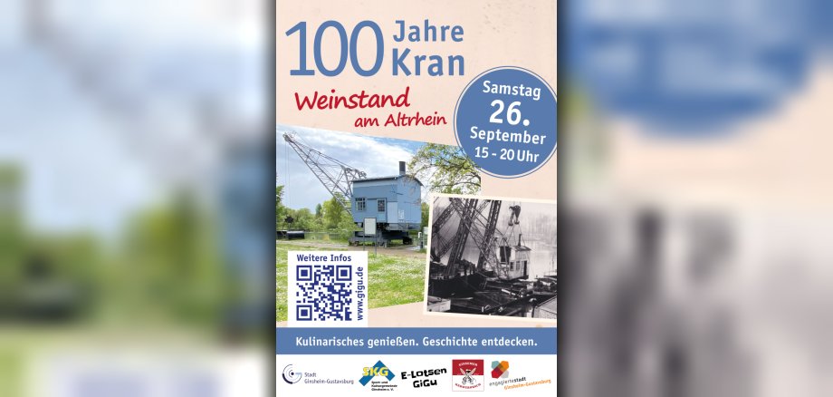 Plakat: 100 Jahre Kran Plakat: 100 Jahre Kran
