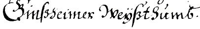 Schrift Ginsheimer Weistum