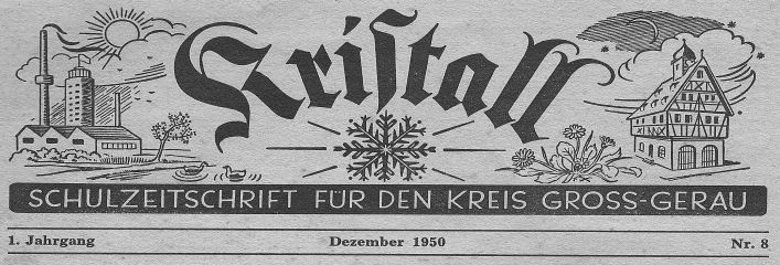 Schulzeitschrift für den Kreis Groß-Gerau Nr. 8 vom Dezember 1950