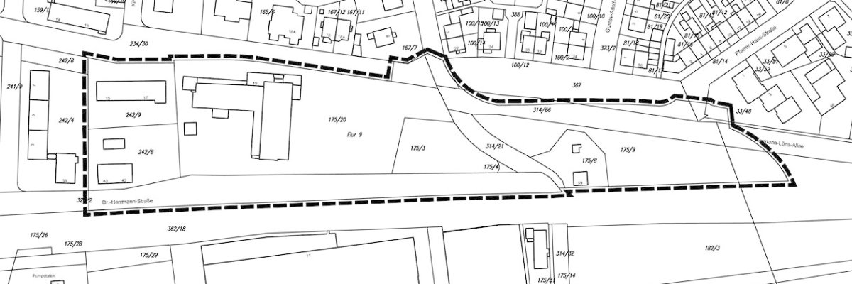 Räumlicher Geltungsbereich des Bebauungsplans „Feuerwehr Gustavsburg“ (unmaßstäblich)