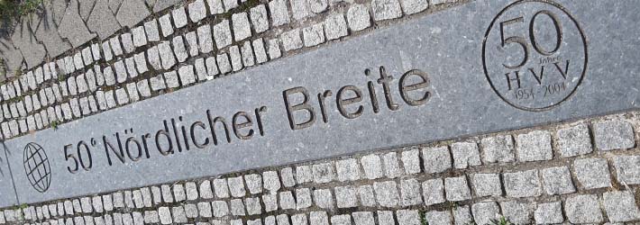 50. nördlicher Breitengrad in Gustavsburg