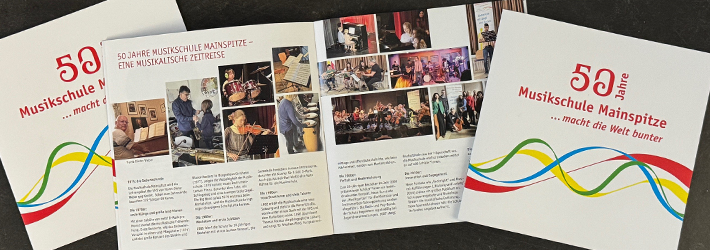 Broschüre: 50 Jahre Musikschule Mainspitze