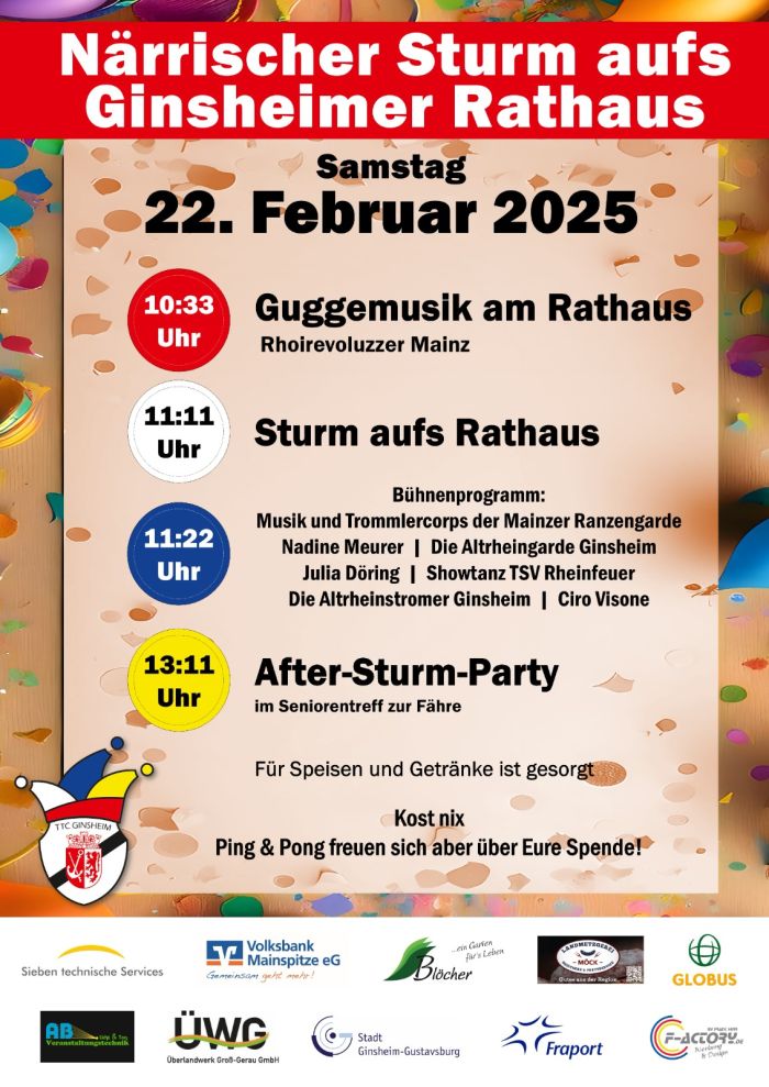 Plakat: Rathaussturm