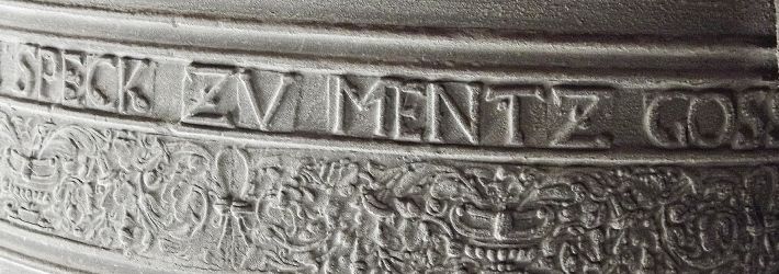 Inschrift der Ginsheimer Rathausglocke